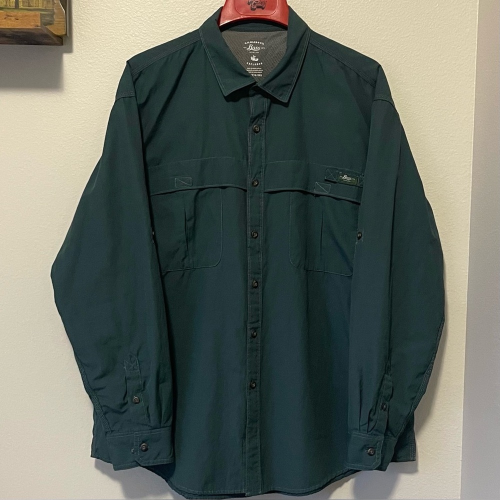 G.H. Bass & Co. Explorer Shirt - Dark Green Performance & Lightweight - Size XXL